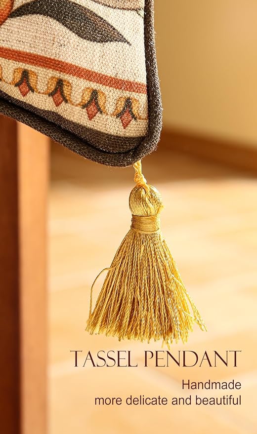 Brown Throw Pillow Covers Set of 4,Floral Farmhouse Linen Accent Pillows Cover for Couch Throw Pillows Cases,Decor Lumbar and Square Pillows for Couch Sofa Bed Chair Cushion Covers