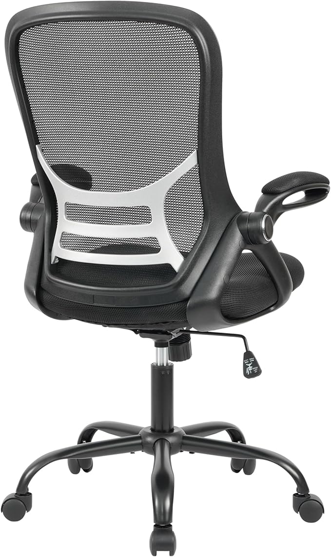 HYLONE Office Chair Ergonomic Desk Chair with Adjustable Armrests, Mesh Executive Chair, Home Office Computer Chairs for Long Hours(Black)
