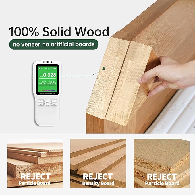 100% Solid Oak Dining Bench, Wood Bench for Bedroom End of Bed with Rounded Corners, Entryway Benches for Dining Room, Kitchen, Living Room (Natural Oak, 39.4")