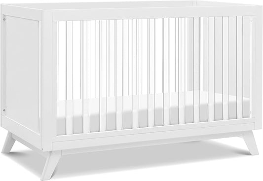 DaVinci Otto 3-in-1 Convertible Crib in White with Acrylic Slats, Greenguard Gold Certified