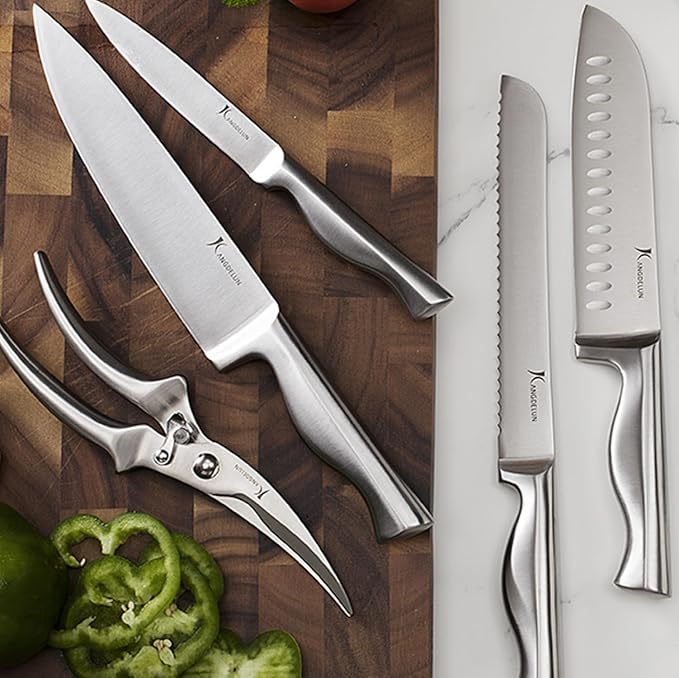 15-Piece Ultra Sharp Kitchen Knife Set with Wooden Block