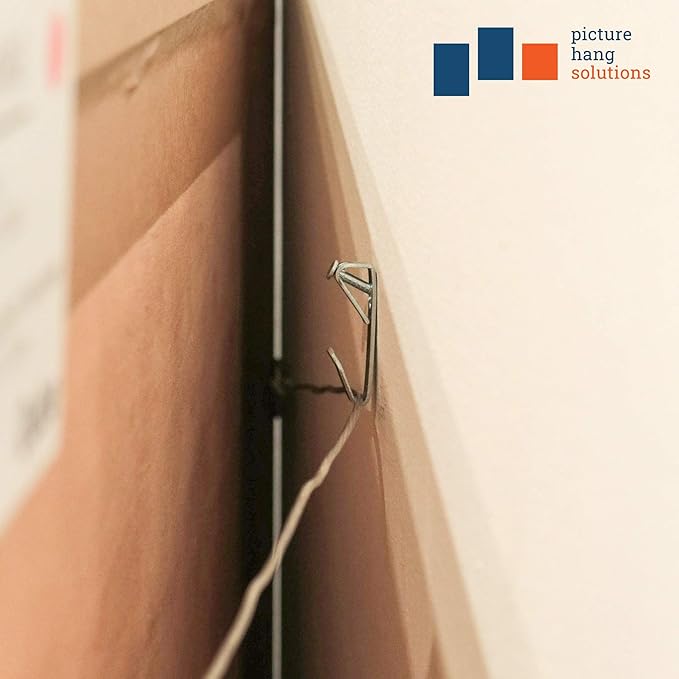 30 lb Picture Hanging Hooks with Wall Nails - 1000 Pack - Heavy Picture Hangers - Bulk 1000 Pack