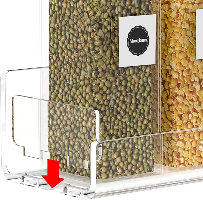 Acrylic Spice Rack Wall Mount, Hanging Spice Shelf Racks for Seasonings, Kitchen Spice Jars Wall Organizer Storage Holder, 2 Pack