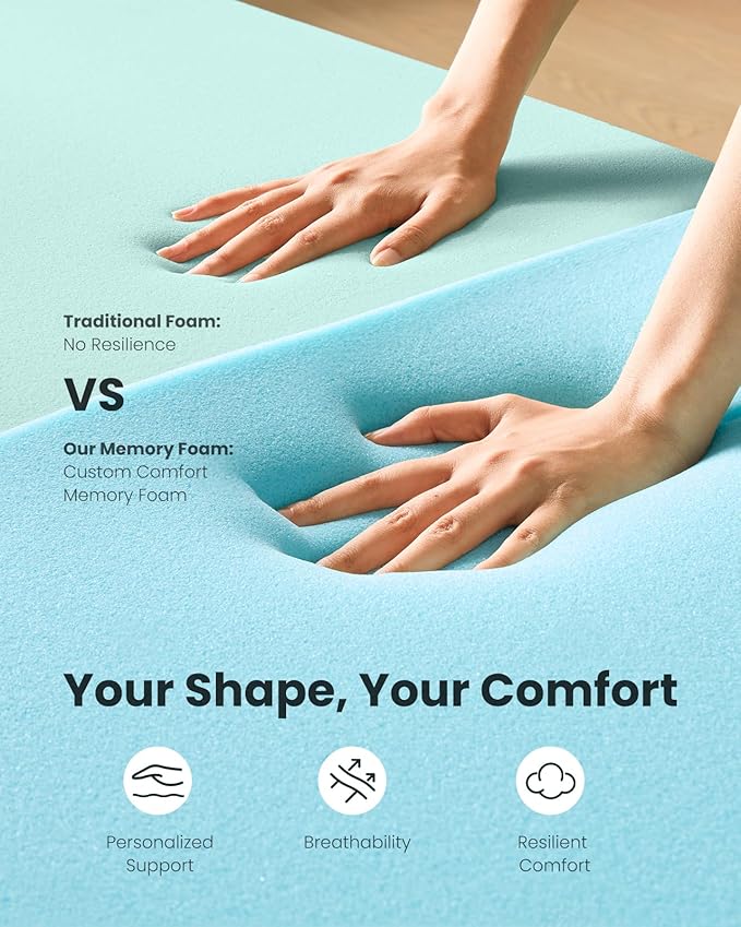 Dreamsmith King Size Mattress Topper - 3 Inch Cooling Gel Memory Foam Mattress Pad for Pressure Relief, Bed Topper with Removable Washable Soft Cover Non-Slip, CertiPUR-US & Oeko-Tex Certified