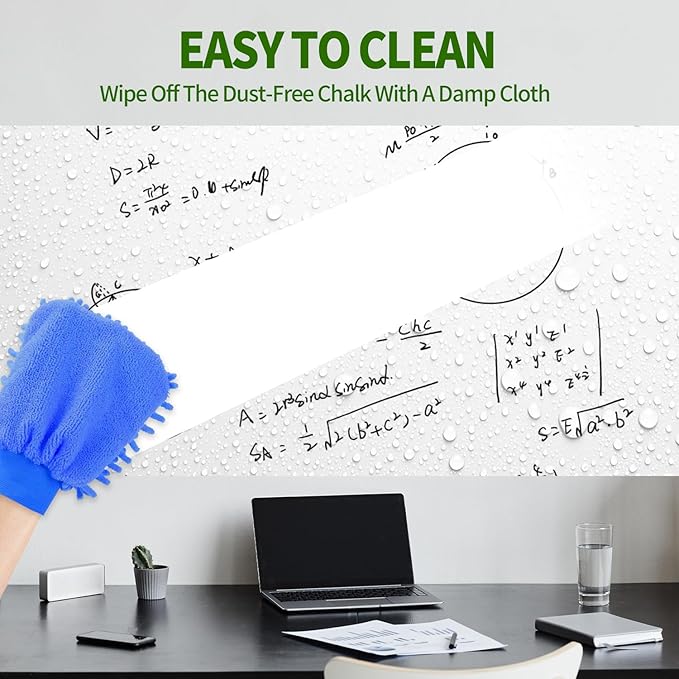 Magnetic Dry Erase Whiteboard Paper 36 x 24 Inch, Self Adhesive White Board Sticker for Wall, Peel and Stick Wallpaper With 50 Magnetic Letters