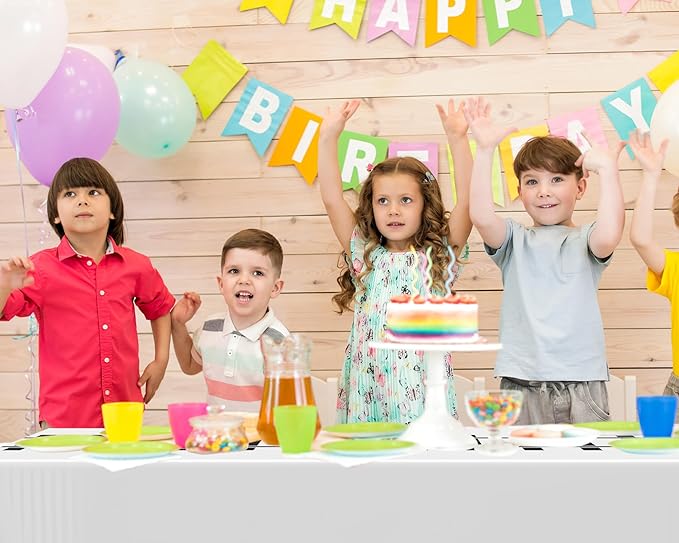 3 Pcs Train Party Decorations Railroad Track Tablecloths Train Birthday Party Supplies 54 x 108 Inch Plastic Table Covers for Railroad Track Western Theme Birthday (White)