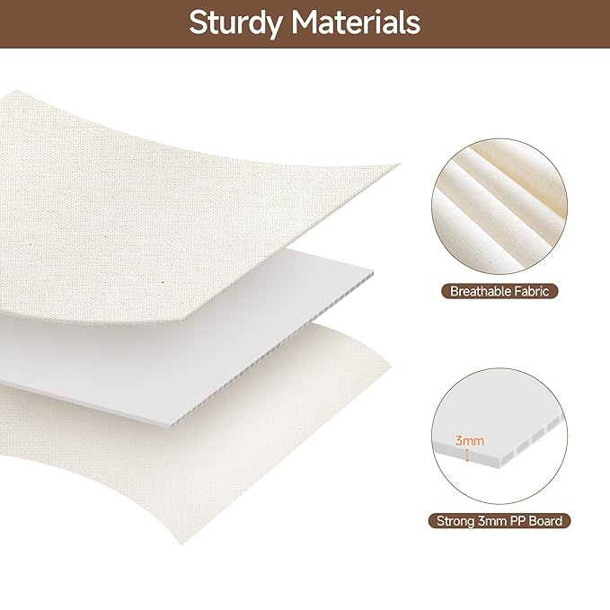 StorageWorks Large Toy Storage Bins with Lids, Collapsible Sturdy Toy Chests, Storage Chests with Dividers for Nursery, Living Room, Playroom, Bedroom, Beige