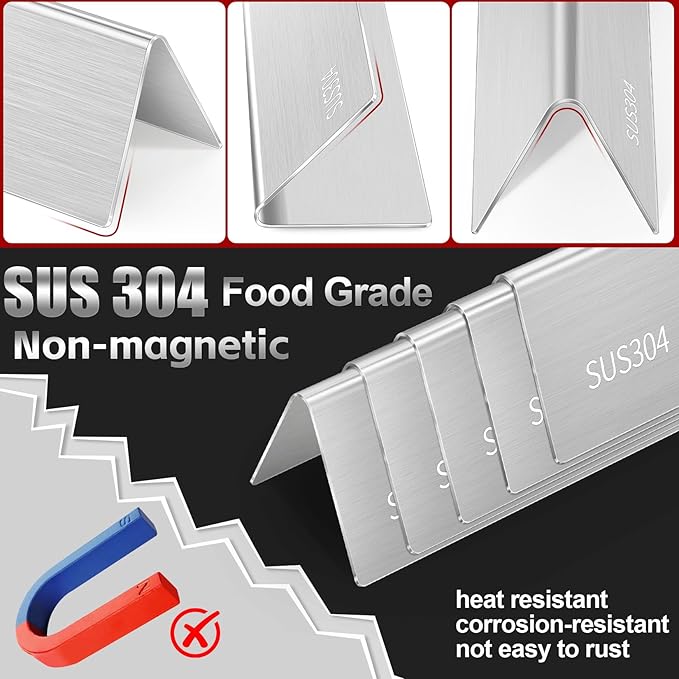 GasSaf 22.5 Flavorizer Bars for Weber Spirit 300 310 320 Side Panel, 304 Stainless Steel 7536 Grill Flavorizer Bars for Genesis Silver B/C, Genesis Gold B/C, Grill Part Bars for Spirit 700, Weber 900