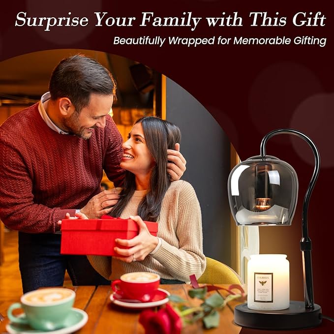 Candle Warmer Lamp with Timer & Dimmer, Ideal Mother's Day, Birthday Gifts for Mom, Wife, Women, Friends, Teacher Appreciation Gifts, Elegant Home & Bedroom Decor Lamp