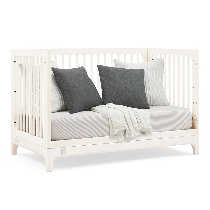 Delta Children babyGap Wren 4-in-1 Convertible Crib Greenguard Gold Certified, Antique White