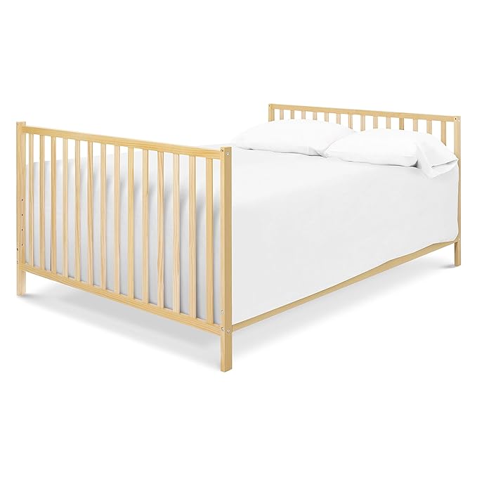 daVinci Union 4-in-1 Convertible Crib - GREENGUARD Gold Certified - Convertible Baby Crib to Toddler Bed, Daybed, Full-Size Bed - Wooden Baby Bed w/Four Adjustable Heights - Natural