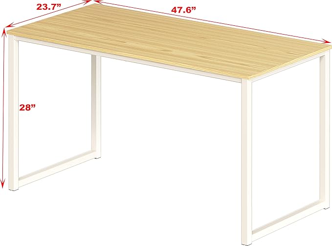 SHW Mission 48-Inch Home Office Computer Desk, Oak