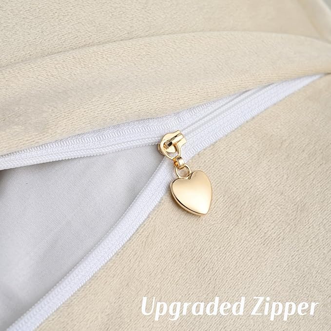 FUTEI Oatmeal Chenille Throw Pillow Covers 18x18 Inch Set of 2,Soft Cozy Bound Edge Design Cushion Case,Home Decor for Couch Bed Living Room