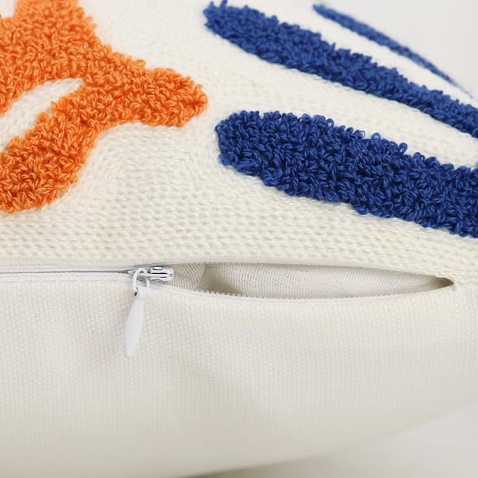 Merrycolor Boho Abstract Matisse Throw Pillow Covers 18x18 Soft Tufted Colorful Pillow Covers Mid Century Aesthetic Art Modern Boho Pillows Decorative Throw Pillow Case for Couch Living Room Bed