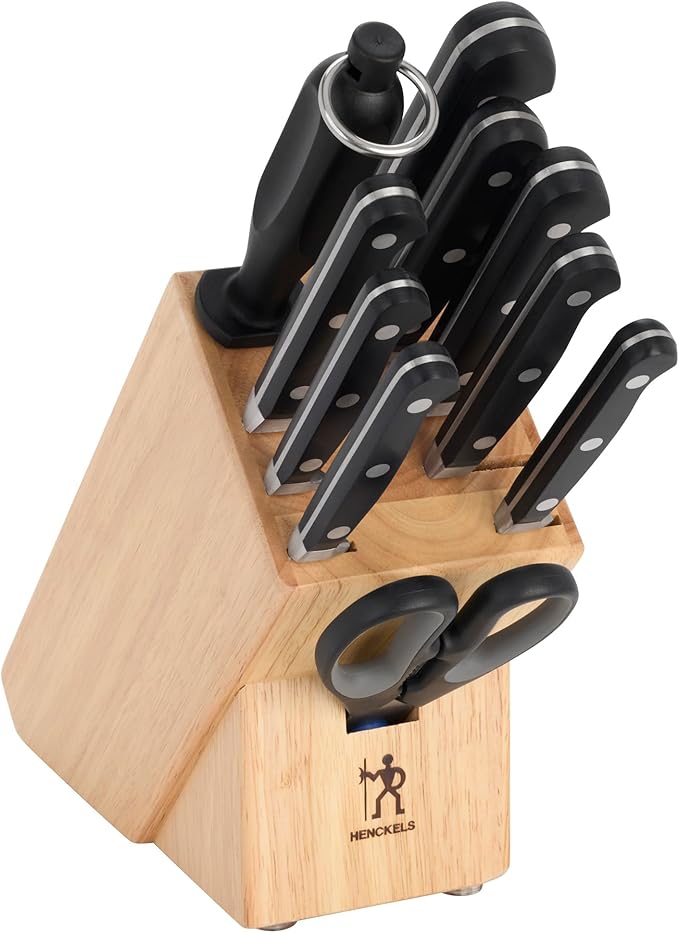 HENCKELS Classic Razor-Sharp 11-pc Knife Set, German Engineered Informed by 100+ Years of Mastery, Stainless Steel