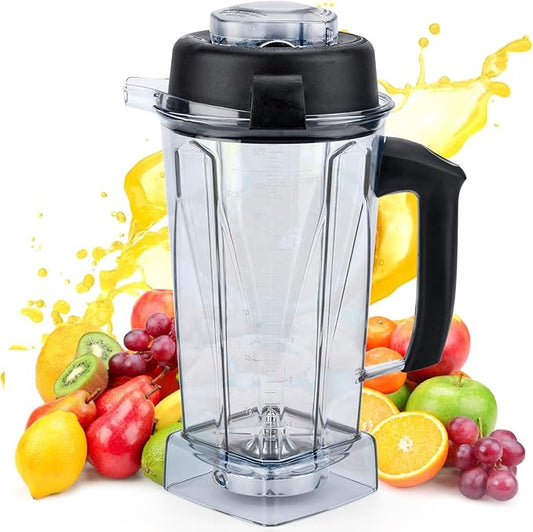 For Vitamix Blender Pitcher 64oz, Upgrade Replacement Pitcher Container Jar Cup for Vitamix 5200 5300 6300 7500 VM0197 VM0101 VM0100 VM0103 E310 Classic Explorian Commercial Professional Series