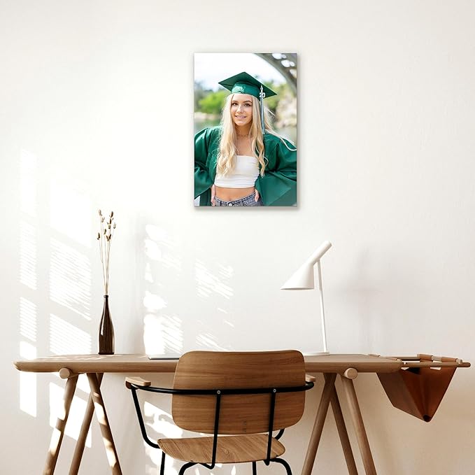 Custom Graduation Canvas Prints with Your Photos,Graduation Decorations, Personalized Graduation Canvas Wall Art Gifts Idea for Daughter, Son, Sibling or Friend (8" X 12")