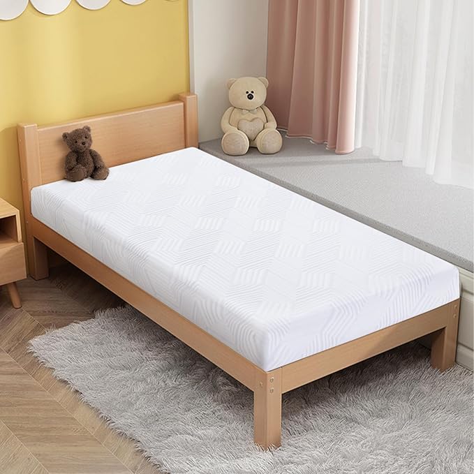 5 Inch Twin Mattress,Gel Memory Foam Mattress Twin Bed Mattress in a Box,Medium Firm Mattresses for Pressure Relief,Twin Size Mattress for Kids,Bunk Bed,CertiPUR-US Certified