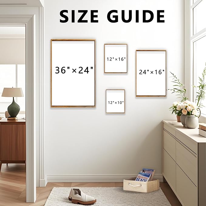 Evanthia Framed Canvas Wall Art Valley of Light Nature Wall Art Nature Wall Decor for Living Room, Bedroom, Office or Farmhouse Style Home 18x24inch（45x60cm）.