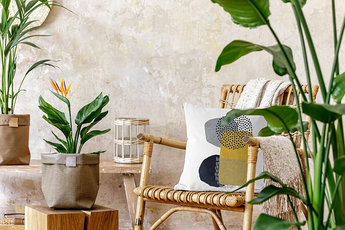 Jartinle Mustard Yellow Mid Century Modern Throw Pillow Covers Abstract Art Geometric Minimalist Pillow Covers Aesthetic for Couch Home Decor Set of 4