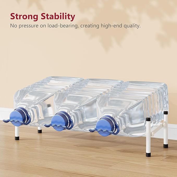 Tajsoon Expandable Shoe Rack for Closet 1 Tier, 28“-41“Adjustable & Stackable Shoe Shelf Storage, Metal Shoe Rack Organizer for Front Door Entrance, Closet, Garage, Entryway, White