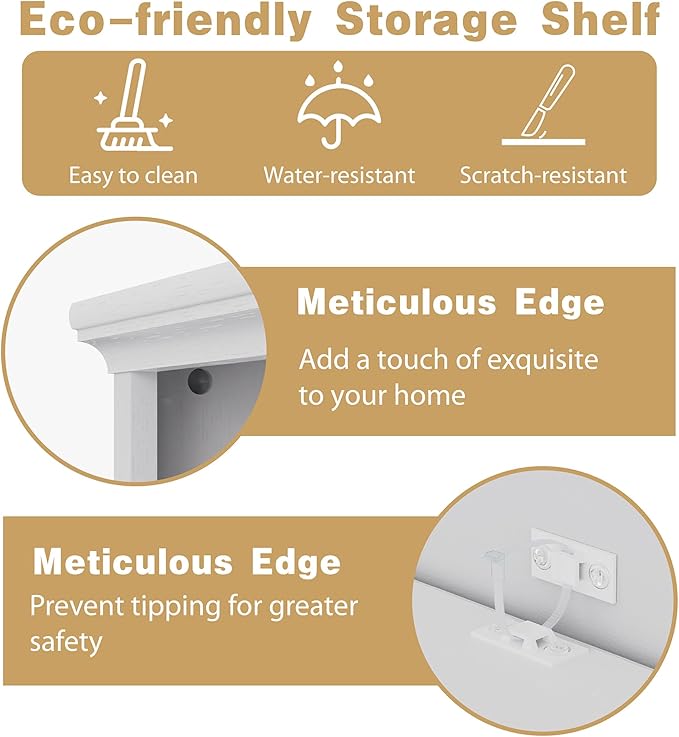 blini 5-Shelf Narrow Bookcase White Wooden Bookshelves Floor Standing Display Storage Shelves Bookcase for Home Office, Living Room, Bed Room