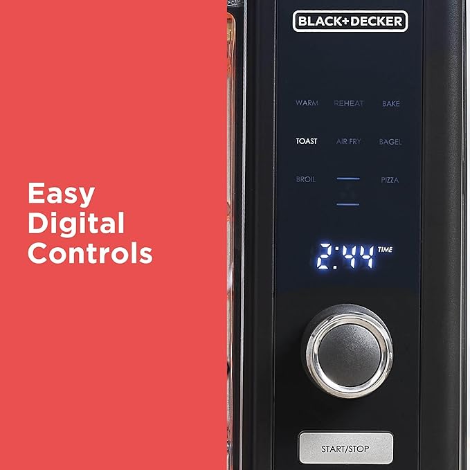 BLACK+DECKER Crisp 'N Bake™ 6-Slice Digital Air Fry Toaster Oven