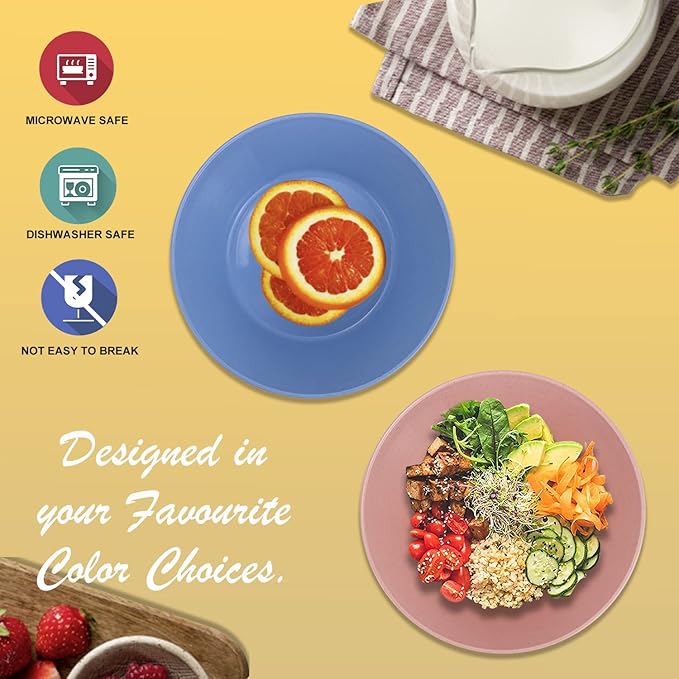 Wheat Straw Bowl Sets,6 PCS Unbreakable Big Cereal Bowl 50 OZ,Microwave and Dishwasher Safe Bowls,Large Salad Bowls for Party,Dorm,Apartment,Camping (Colorful Series)