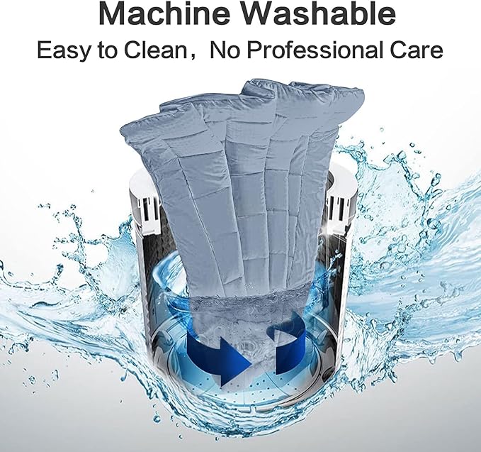 EASELAND Twin Size Mattress Pad Pillow Top Mattress Cover Quilted Fitted Mattress Protector Single 8-21" Deep Pocket Cooling Mattress Topper (39x75 Inches, Dusty Blue)