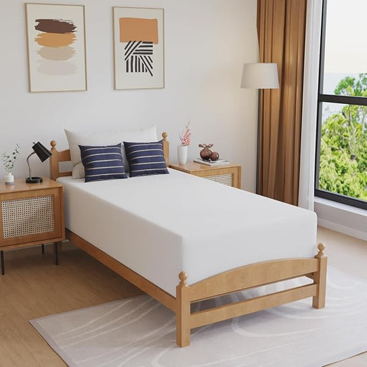 FDW 14 inch Gel Memory Foam Mattress Medium Firm Mattresses for Cool Sleep Relieving No Fiberglass CertiPUR-US Certified Mattress in a Box,Twin