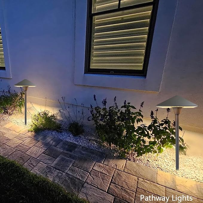 Arrownine Pathway Lights Low Voltage 12-24V,Cast Aluminum Construction Replaceable G4 LED Bulb for Outdoor Path Lights,Walkway Lighting Garden Yard Driveway Light 2-Pack Bronze Finish