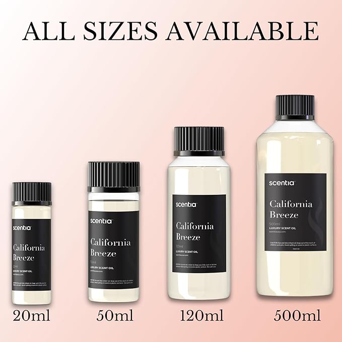 Hotel Diffuser Oil Inspired by The Delano Beach Club Hotel Scent - 500 mL 16.9 fl oz - Essential Oil Blend Orange, Green Tea & Jasmine for Aromatherapy Diffusers - California Breeze