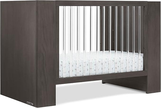 Delta Children Aerin 4-in-1 Convertible Crib - Greenguard Gold Certified, Rustic Grey