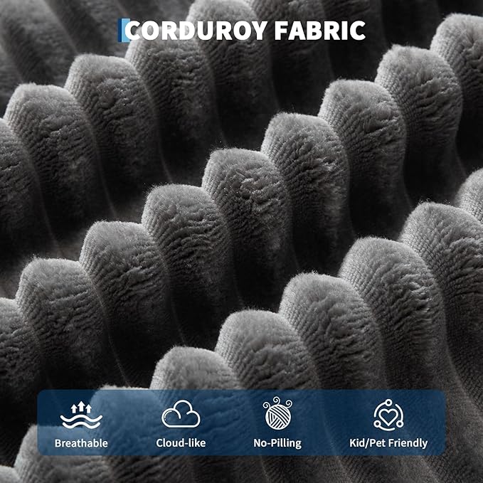 108" Comfy Cloud Sectional Couch with Chaise, L Shaped Boneless Sofa | Gray Couches for Living Room, Modular Sofa Couch & Bed, No Assembly Required, (Gray, Left Facing Chaise)