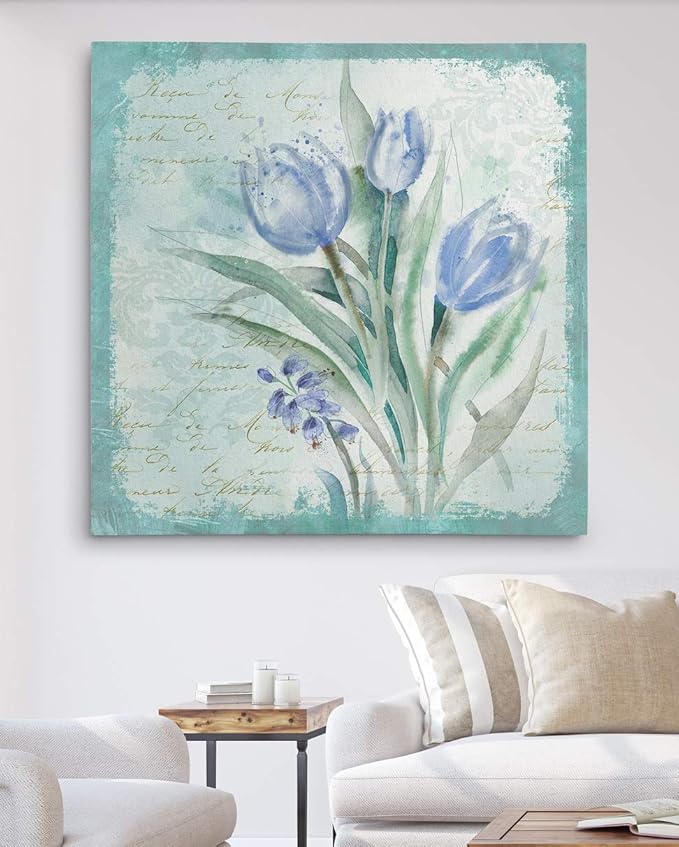 Wexford Home Tulip Medley - Premium Gallery Wrapped Canvas Art Print, 24x24,