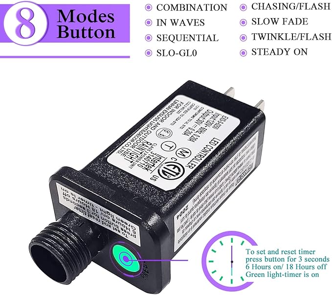 JMEXSUSS 250 LED Christmas Lights Indoor, 91.5ft Connectable Multicolor Christmas Lights Outdoor Waterproof, 8 Modes String Light Plug in for Wedding Party Garden Decorations