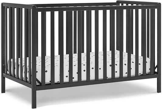 Delta Children Heartland 4-in-1 Convertible Crib, Black