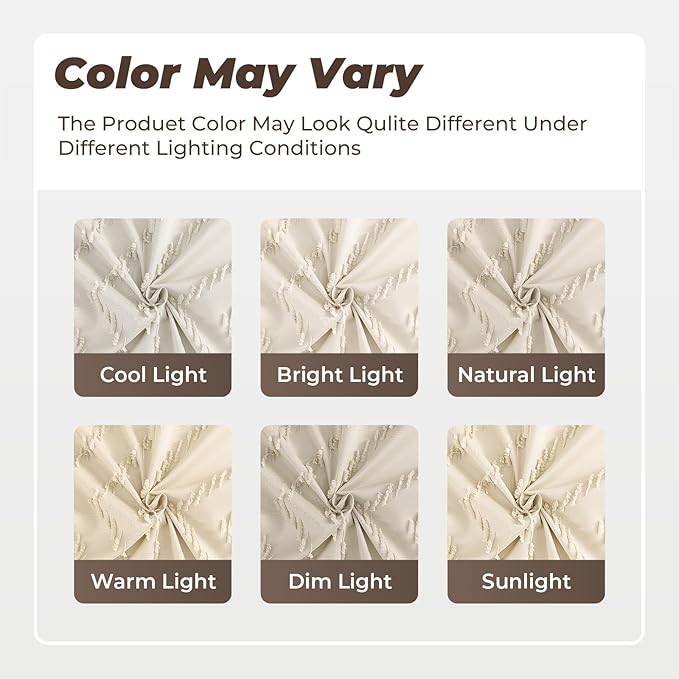 Tall Shower Curtain 78 Inches Long Beige Shower Curtain Boho Cute Chic Tufted Chevron Textured Striped Modern Minimalist Shower Curtains for Bathroom