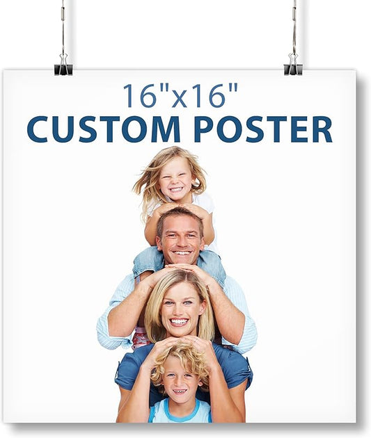 Smile Art Design Custom Poster Print, Personalized Photo to Poster Printing, Photo Print Gift Wall Art Prints, Upload Your Image/Photo - 16x16 inches