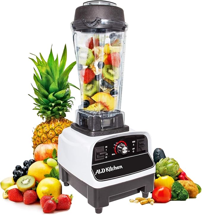 ALDKitchen Countertop Commercial Blender | 67 Oz (2L) | Smoothies, Cocktails, etc | Portable Blender | 110V (A-BL767A)