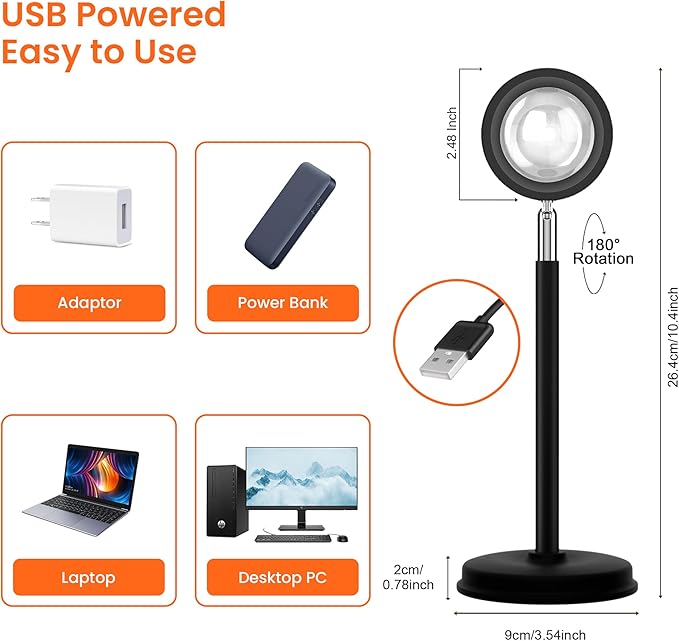 Sunset Lamp Projector with Remote Control, Multiple Colors LED APP Control Sunset Light Three Control Methods Night Light for Room Decor/Christmas Gifts/Photography/Party/Bedroom Decor