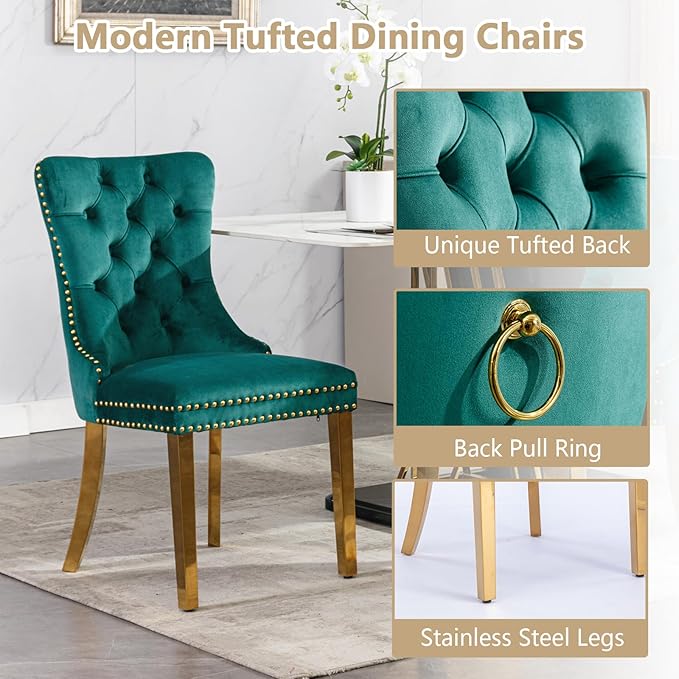 Goujxcy Faux Marble Dining Table Set for 6, Modern 7-Piece Dining Table Set with 6 Velvet Upholstered Chairs, 70" Large Long Faux Marble Kitchen Dining Room Table and Chairs with Stainless Steel Legs