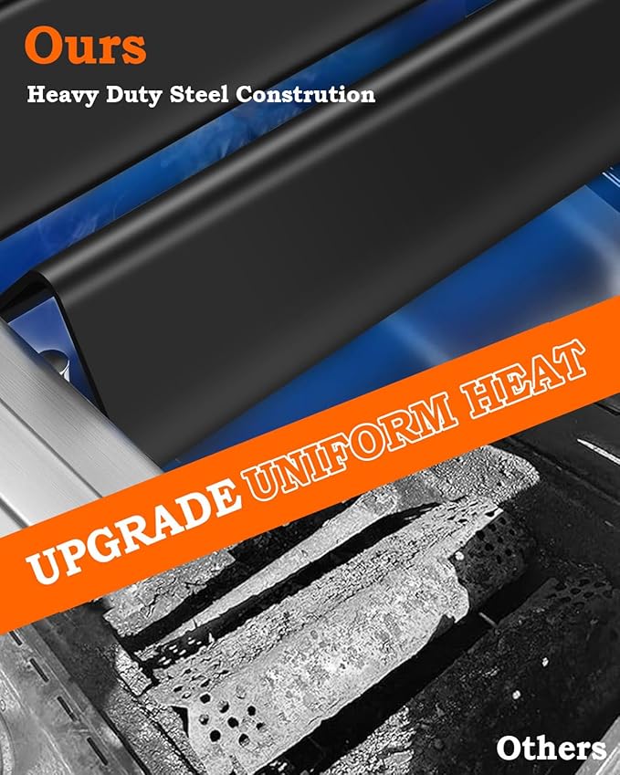 7635 Flavorizer Bars 15.3 Inch for Weber Spirit Grill Parts Spirit 200 & GS4 Spirit II 200 E/S210 Grill Parts with Front Control, 3 Pcs Grill Flavor Plate for Weber 69785 68949