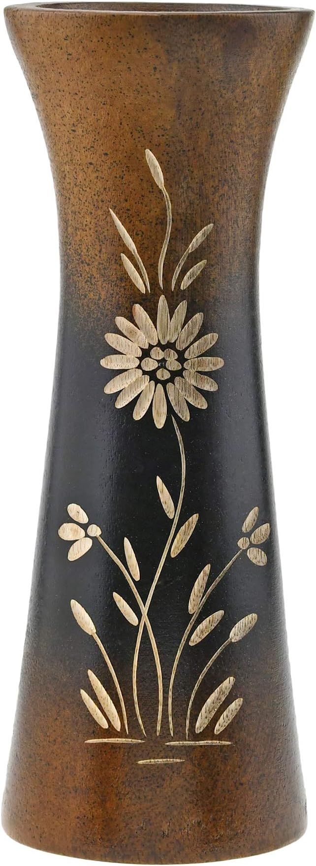 Aeravida Natural Flower Mango Tree Wood Flower Table Floor Vase, 8 inch | Modern Farmhouse Home Décor | Living Room Home Decoration