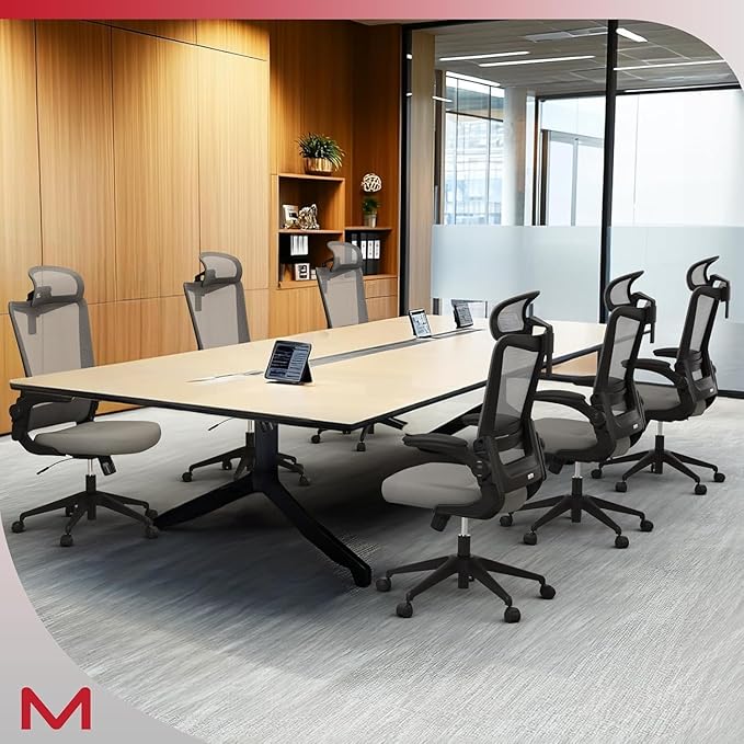 Office Chair Ergonomic Computer Desk Chair, 300 LBS Home Mesh Desk Chair with Wheels, Comfortable Work Chair for Long Hours, High Back Office Chair with Adjustable Lumbar & Headrest