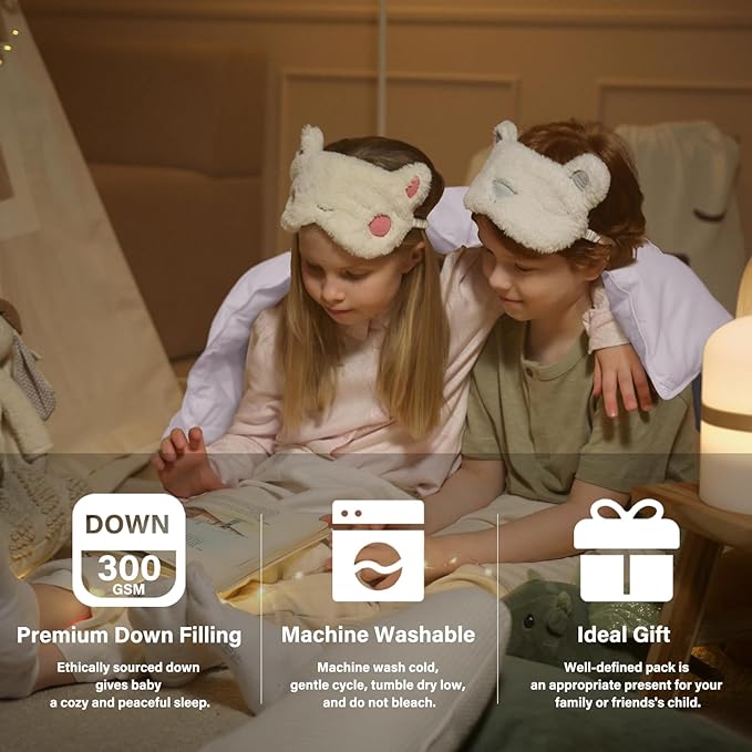 zzlamb Warm Baby Quilt Crib Comforter Small Duvet Insert, Toddler Down Comforter Kids Crib Blanket, Lightweight Soft Brushed Noiseless Shell Down Proof Machine Washable, Misty Grey 41x48in