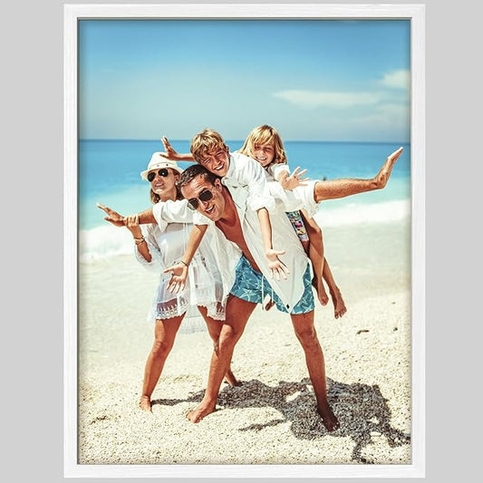 wall26 Custom Framed Poster Wall Art for Living Room, Bedroom Canvas Prints for Home Decoration Ready to Hang - 8"x10" White