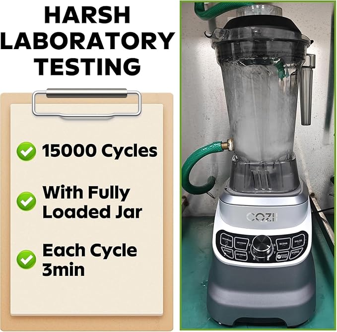 COZII Professional Plus Blender,2000W Peak Watts,Countertop Blenders for Kitchen, 64 Oz Pitcher/21-Oz To-go Cup,7 Preset Programs and Total Crushing Technology for for Smoothies Ice and Frozen Fruit