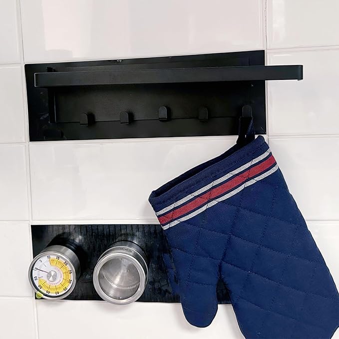 3 Pack Magnetic Spice Racks, Wall-mounted Kitchen Storage Shelves,Organizer for Kitchen Storage.