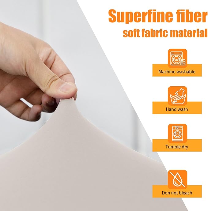 Rv Dinette Cushion Covers,Printing Stretchable Camper Cushion Cover,RV Cushion Slipcover,Rv Couch Cover Replacement for RV Camper Car Bench,2 Backrest Covers and 2 Bench Covers (Beige)